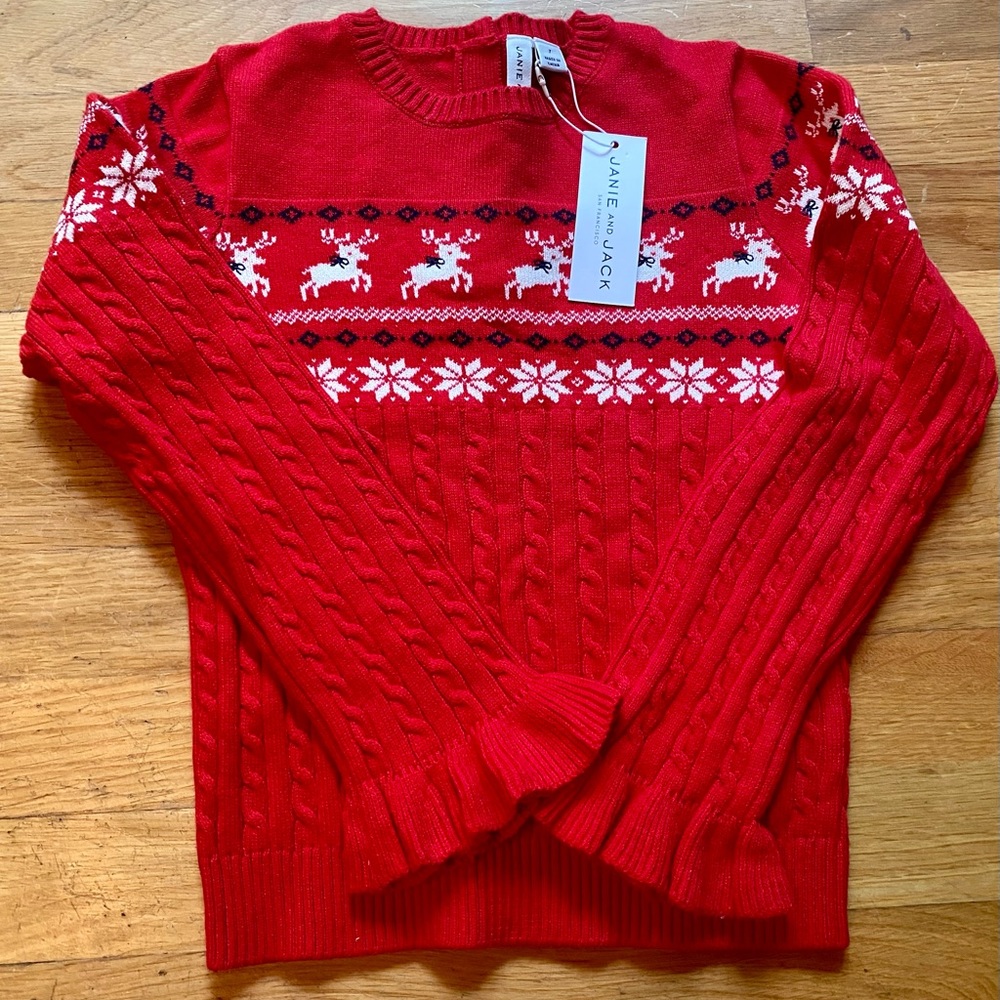 NWT Janie and Jack Festive Sweater